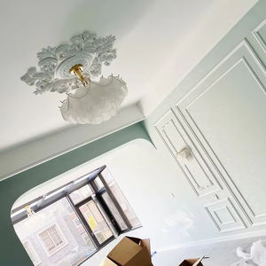 <span class=keywords><strong>Rosace</strong></span> de <span class=keywords><strong>plafond</strong></span> décorative moderne en polyuréthane (PU) pour villa et hôtel - Product Image 3