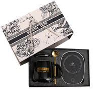 Ensemble chauffe-tasse électrique personnalisé, chauffe-tasse intelligent USB, contrôle de la température, tasse en céramique, cadeau de mariage, cadeau d'entreprise