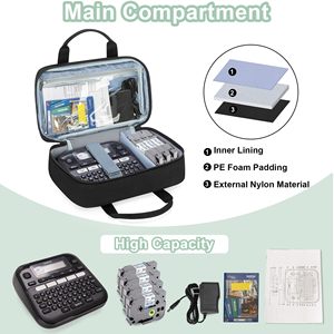 Free sample <b>Carrying</b> Case for Wireless Printer Large Capacity Printer Bag Multiple Pockets Portable Printer Bag Adjustable <b>Strap</b> - Product Image 4