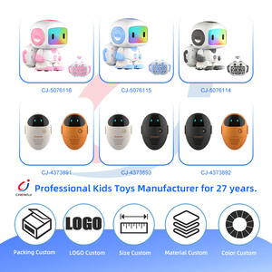 Robot de service interactif Chengji AI, robot intelligent programmable de compagnie de style dessin animé avec commande vocale et télécommande - Product Image 4