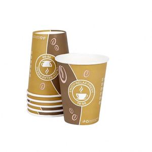 4oz 8oz Leak-Proof Disposable Custom Hot Coffee Paper Cup Mug with Logo Drinkware - Product Image 2