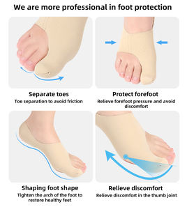 Redresseur d'orteil du gros orteil, protecteurs séparateurs d'ongles, bandages ajustables, correcteur de <span class=keywords><strong>hallux</strong></span> <span class=keywords><strong>valgus</strong></span> - Product Image 2