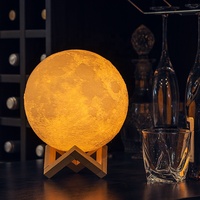 Lámpara de Luna 3D, Luces Nocturnas, Lámpara de Mesa, Regalos de Cumpleaños para Niños 2026, Decoración para Dormitorio, Sala de Estar, Hogar, Luz de Luna LED
