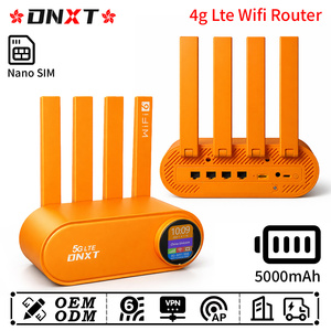 DNXT <b>Modem</b> Wifi 300Mbps LTE Cat4 4g Router 1WAN/3LAN Router Wi-fi Para Tarjeta Sim 5000mAh AP VPN Hotspot Wifi 6 Router Work Use - Product Image 1