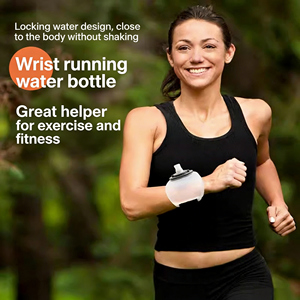 Botella de Agua Deportiva de Silicona de 200 ml, Portátil, para Ciclismo, Senderismo, Correr, con Correa para la Muñeca - Product Image 2