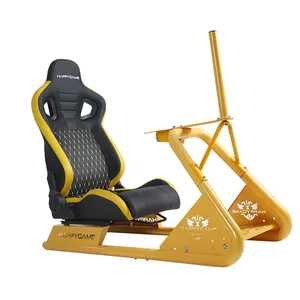 Custom Racing Wheel Stand Frame Steering Simulator Cockpit Super Driving Gaming Simulator Cockpit With Real Racing Chair