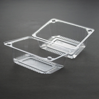 Boîte à gâteau transparente avec logo personnalisé, contenant alimentaire en plastique PET pour pâtisserie, fruits, légumes, emballage, prix direct d'usine