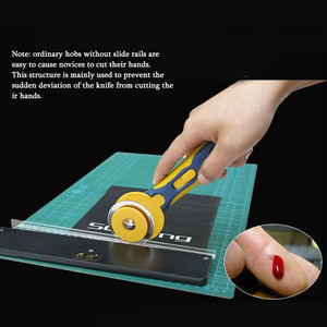 60mm Hob Rotary Cutter for Fabric Leather Cloth DIY <strong>Sewing</strong> Patchwork Quilting Tool Flat Rubber Hob OEM Customizable Safety - Product Image 5