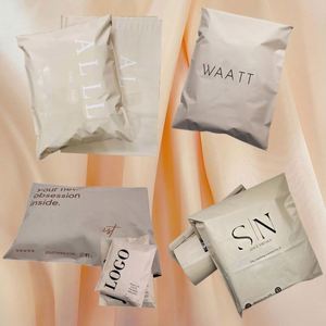 Custom Poly <b>Waterproof</b> Self Adhesive Mailers for Shoes & <b>Socks</b> Nude Color Custom Size & Logo Recyclable Packaging - Product Image 2