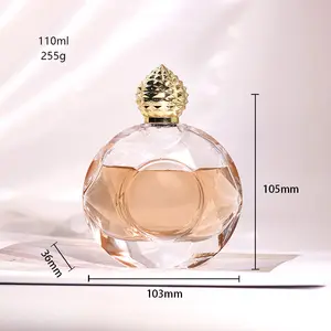 化粧品プラスチックダイヤモンド型香水瓶ゴールドポンプスプレーキャップ