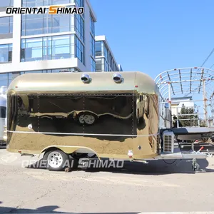 Oriental Shimao Ce Approved Outdoor Mobile Food Cart Coffee Van Airstream Food Trailers Fully Equipped