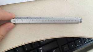 Stylo bille hexagonal torsadé en laiton et cuivre, design métallique robuste, logo 0,7 mm - Product Image 6