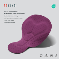 Sokind Cyclisme – Coussinet de selle 3D découpé et façonné, écologique, respirant, en Spandex/Nylon, séchage rapide, haute qualité, pour femmes adultes