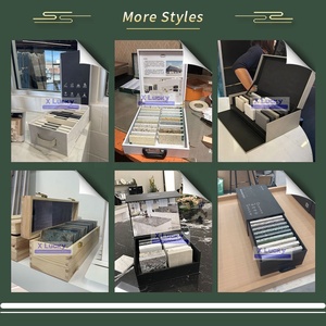 Étuis d'échantillons personnalisés bon marché pour la présentation des pierres boîte d'affichage vitrine boîte d'échantillons de quartz valise d'échantillons de pierre - Product Image 6