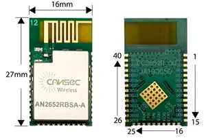 チップには高性能Mcuスマートホームオートメーションが付属低コスト低電力CC2652RBのZigbee 3.0 ble5.2ミニ2.4GHZモジュール