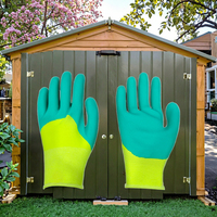Gants de sécurité respirants antidérapants avec revêtement en latex, sans poudre, sans silicone, poignet élastique pour travaux manuels