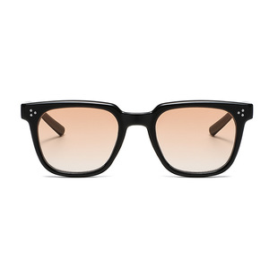 Gafas de sol cuadradas retro para mujer, montura negra, lentes de PC, protección UV400, tipo 3, con remaches de puntos, A3 6282 - Product Image 5