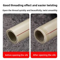 Outil de réaménagement de filetages internes et externes pour tuyaux d'eau domestiques en métallurgie des poudres Tesho, universel 4/6 pouces, nouveau type, pour perceuse électrique