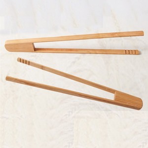 Pinces en bambou multi-usages, outil de cuisine résistant à la chaleur pour aliments, légumes, barbecue, pains cuits à la vapeur, kimchi - Product Image 1