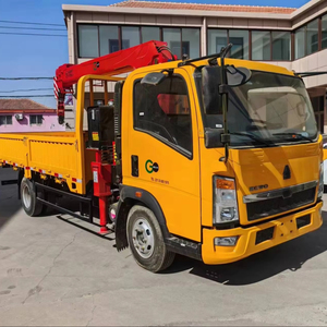 SINOTRUCK HOWO <strong>Small</strong> Hydraulic <strong>Cargo</strong> <strong>Truck</strong> Mounted Crane <strong>Truck</strong> 6*4 31-40 Tons Mini <strong>Truck</strong> With Crane - Product Image 1