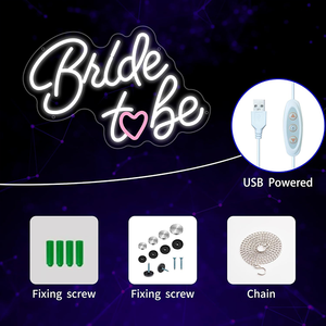 Letrero Luminoso de Neón LED Blanco para Despedida de Soltera, Boda, Compromiso, Decoración de Fondo, Entrega Rápida - Product Image 5