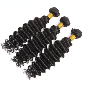 Bundel Rambut Manusia Virgin Mentah 50 Inci Tekstur Khusus Kelas 10A 12A dengan Ketebalan 150 Ganda Ditarik - Product Image 2