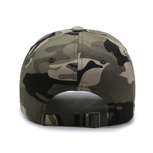 Venta al por mayor de alta calidad camuflaje gorras de béisbol bordado personalizado deporte al aire libre 6 paneles <span class=keywords><strong>gorra</strong></span> sombrero para hombre - Product Image 3