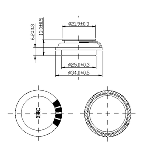Loa rung bề mặt 33mm Loa Máy tính để bàn bề mặt 4ohm 5W - Product Image 2