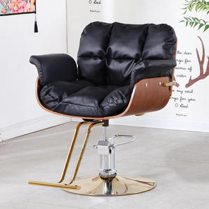 Venta caliente de Kisen, muebles de salón de belleza y peluquería de lujo y silla de barbero de peluquería de acero inoxidable para <span class=keywords><strong>mujer</strong></span> de barbería - Product Image 3