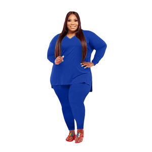 2024 nuova moda estiva <span class=keywords><strong>taglie</strong></span> <span class=keywords><strong>forti</strong></span> <span class=keywords><strong>da</strong></span> <span class=keywords><strong>donna</strong></span> Casual tinta unita tuta due pezzi taglia 5XL - Product Image 5