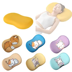 Neck Pain Relief Ergonomic Cat Belly Pillow Soft Memory Foam Pillow With Removable Washable Cover