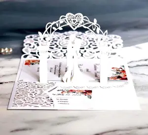 3D Новый дизайн пригласительная открытка свадебное приглашение