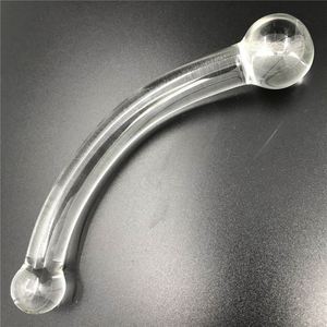 Consolador de vidrio arqueado de doble cabeza, juguete sexual, consolador de vidrio realista para mujeres, coño, masturbación, tapón Anal, consoladores de vidrio para mujeres - Product Image 2