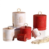 Nouvelle conception Boîte cadeau cylindrique « Ville Éternelle » avec finition bronzée pour mariage, Saint-Valentin, anniversaire - En stock