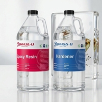 Résine Époxy Sans Bulles, Sans Danger pour les Aliments, à Durcissement Rapide, Haute Brillance, Kit 1:1, Revêtement Transparent Cristallin pour Toile, Art & Photographie