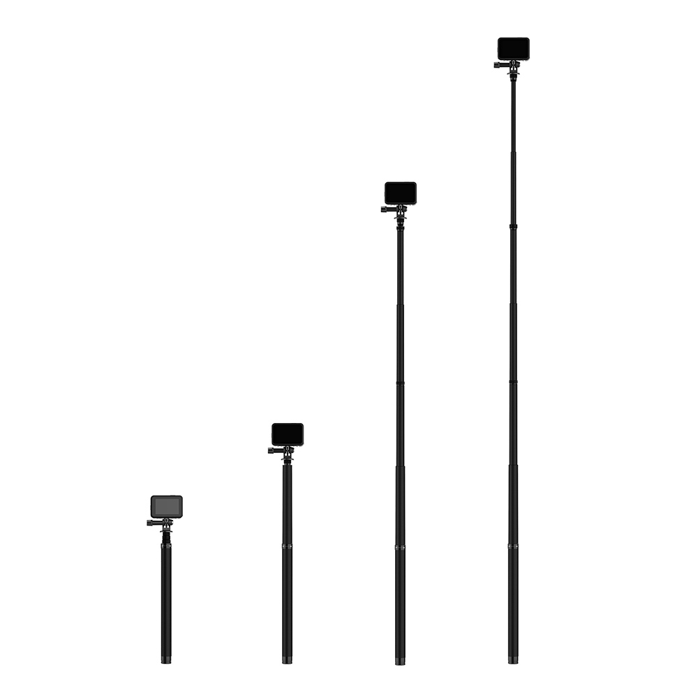 Telesin 1,16 метров углеродного волокна палка для селфи легкий вес Монопод Выдвижная на 4 длины телескопическая штатив-Монопод