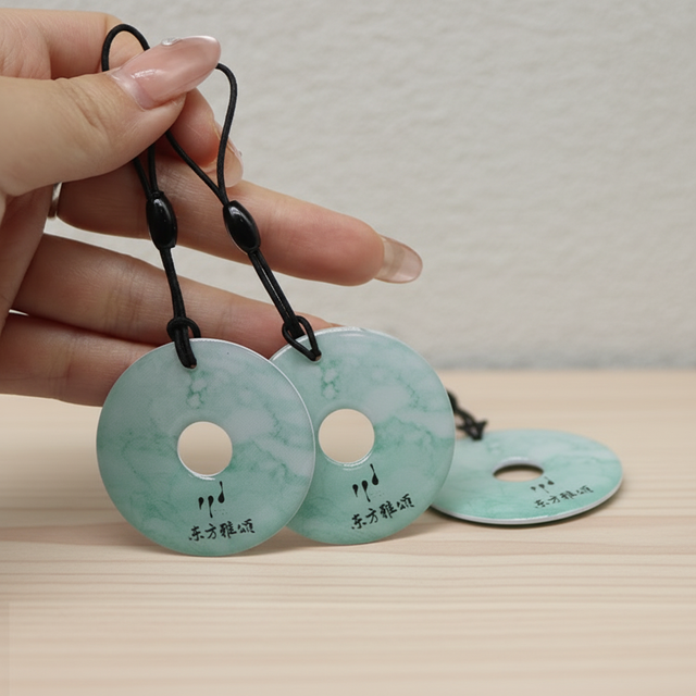 Social Media Share Nfc 213 Hang Tags Custom Epoxy Nfc Keychain