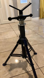 Portable 3Ton V-Head <strong>Jack</strong> <strong>Stand</strong> Folding <strong>Pipe</strong> <strong>Stand</strong> - Product Image 2