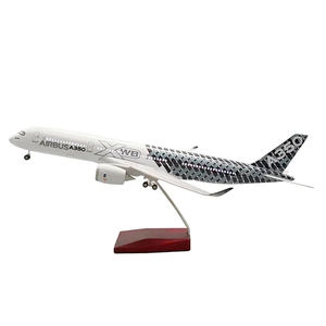 45CM Airbus A350 çin güney havayolları 1:150 gelişmiş simülasyon ışıkları ile Airbus reçine kolye uçak modeli açtı - Product Image 2