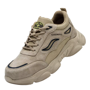 Calzado de Seguridad para Hombre, Cuatro Estaciones, Protección Laboral, Antiaplastamiento, Antipinchazos, Aislante, Transpirable, Desodorante, para Obras de Construcción - Product Image 1