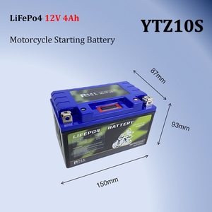 แบตเตอรี่สตาร์ทมอเตอร์ไซค์แบบ Deep Cycle 12V 4Ah Lifepo4 ค่า CCA สูง 12.8V ใช้แทนแบตเตอรี่มอเตอร์ไซค์รุ่น YTZ10S YTZ10 - Product Image 2
