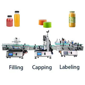 Liquid Filling Machine Desktop Automatic Small Essential Oil Perfume Liquid Bottle Filling Capping And Labeling Machine