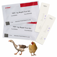 Kit de test rapide de l'antigène du virus de la maladie de Newcastle pour la détection des oiseaux tels que les poulets, les canards, les oies, outil de diagnostic vétérinaire