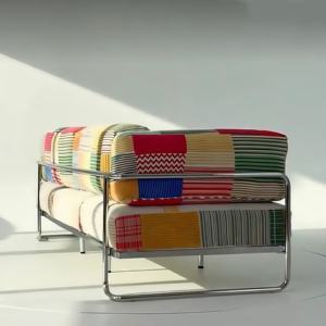 Premium-Mehrsitzer-Regenbogens ofa im <span class=keywords><strong>Bauhaus</strong></span>-Stil, individuell bedruckter Stoff, geeignet für Wohnzimmer, Villa oder Wohnung wasch bar - Product Image 6