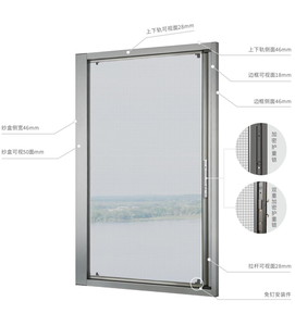 Malla Mosquitera Invisible Universal para Múltiples Tipos de Ventanas, Compatible con Ventanas Francesas Retro, <span class=keywords><strong>Hopper</strong></span>, de Presión Lateral y Plegables - Product Image 1
