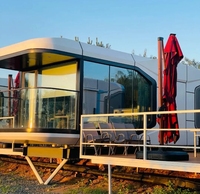 KT Luxury Space Capsule Maison préfabriquée Villa personnalisée Maison moderne pour hôtel appartement ou chambre à coucher Portable Sun Room