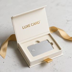 Custom Gold Stamp Eco Friendly Magnetic Packaging Decorative Boxes VIP Credit Card Paper <b>Box</b> with Ribbon Eva Insert - Product Image 3