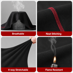 Ropa Resistente a las Llamas NFPA 2112, 100% Algodón, Antiestática, Capa Base FR, Ropa Interior Térmica con Clasificación de Arco Eléctrico - Product Image 4