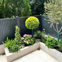 Clôture à persiennes en aluminium résistante aux intempéries pour jardin et balcon, revêtement noir en poudre, usage résidentiel extérieur