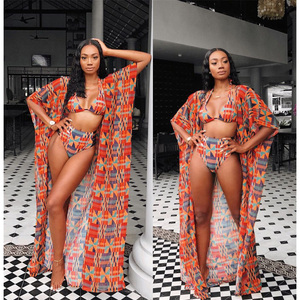 New Arrival Sexy <strong>Bikini</strong> Three Piece Digital Print Swimsuit <strong>Bikinis</strong> <strong>Beachwear</strong> <strong>Old</strong> - Product Image 2